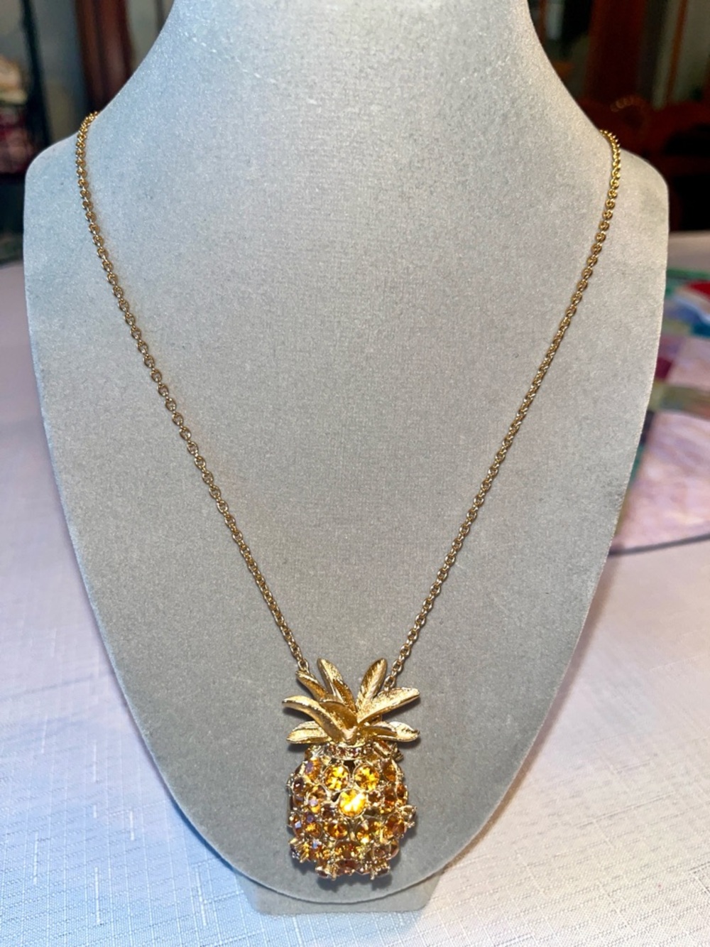 kate spade RARE! Pineapple Grove Locket Necklace - Picture 4 of 13